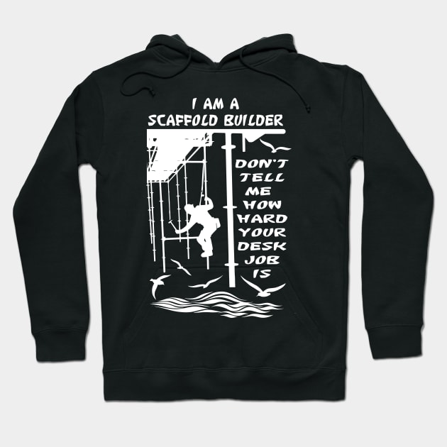 Desk Job Hoodie by Scaffoldmob